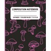 Composition Notebook | Pink and Black Mushroom Pattern | College