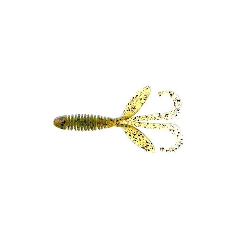 Yum Lures YWHG302 Wooly Hawgtail Fishing Bait, Watermelon/Red, 4.5"