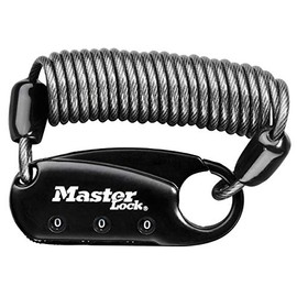 Master Lock Luggage Lock, Black, 6 mm
