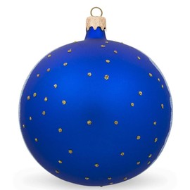 BestPysanky USA Navy Soldier w/American Flag Glass Ball Patriotic Christmas Ornament 4 Inch