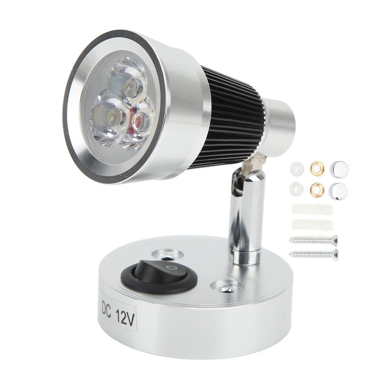 LED Swivel Reading Light 90° Adjustable RV Spotlight Interior Lighting