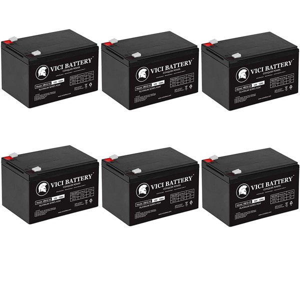 VICI Battery 12V 12AH Battery for Burglar Alarm, Smoke Detector