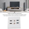 6 Port Multimedia Wall Plate 5Gbps 4K 60HZ HD Multimedia