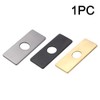 QOTSTEOS Sink Faucet Plate Stainless Steel Base Plate Rectangular Hole