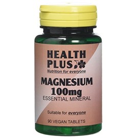 Health Plus Magnesium 100mg Mineral Supplement - 90 Tablets