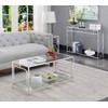 Convenience Concepts Omega Coffee Table, Chrome Frame