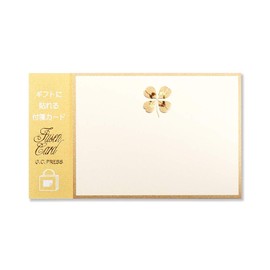 G.C.PRESS Sticky Note Cards, Four Leaf Clover, 3.1 x 4.1 inches (78 x 105 mm), Pack of 16 (Message Cards/One Point)