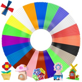 3D Pen Filament Refills, 30 Colors 3D Pen 1.75mm PLA Filament, Each Color 16.4 Feet, Total 492 feet 3D Printing Pen Kids DIY Gift, Compatible with SCRIB3D MYNT3D 3D Pen, Not Suitable for 3Doodler