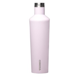 Corkcicle Insulated Canteen, Powder Puff, 25 oz – Cupholder Friendly Water Bottle with Screw-On Cap Keeps Drinks Cold for 25hrs, Hot 12hrs