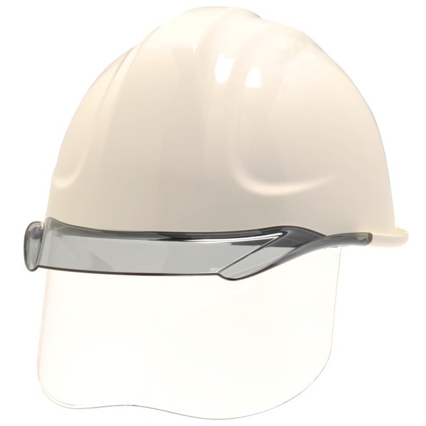 [DIC Plastic] SYA-CS-SFE4M-M2 Helmet with Shield Surface for Work, Aeromesh Heat Barrier, Heat Shielding White/Smoke