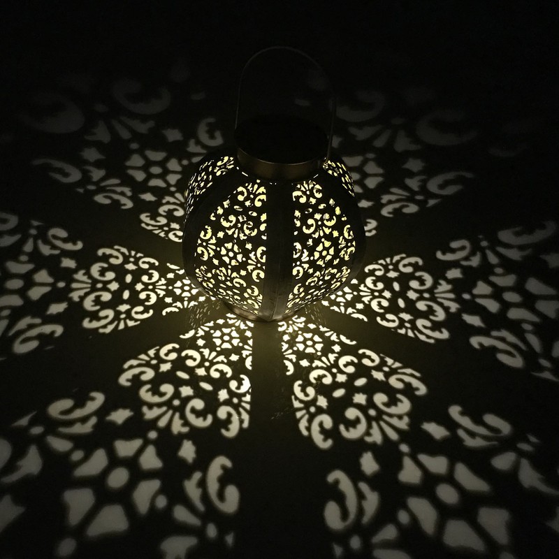 Solar Lanterns Iron Art Decorative Waterproof Outdoor Hanging Solar Lights