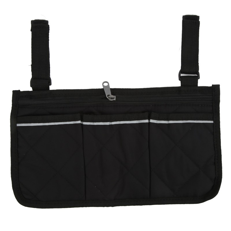 Wheelchair Side Hanging Storage Bag Multi Pocket Armrest Pouch Bag