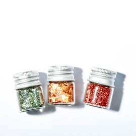 Birkenspanner Organic Glitter, Biodegradable, Plastic-Free, Easy to Apply, Long Shine, Made in Germany, 3 x 2 g, Classics, Forbidden Fruit