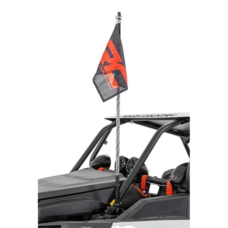 Rough Country LED Whip Light Mounting Brackets for Polaris RZR