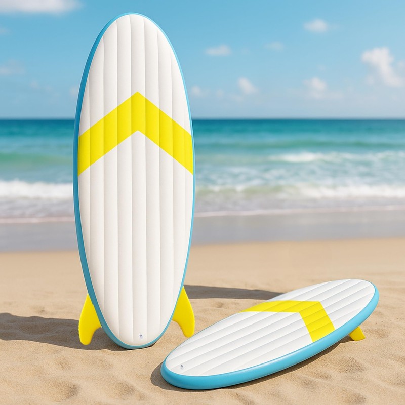 150 cm Inflatable Surfboard | Blow Up Pool Float, Tropical