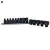 1/4" Drive Metric Shallow Impact Sockets 6 Sided 14pc 4mm