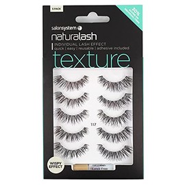 Salon System Naturalash 117 Black (Texture) Multipack (X5)