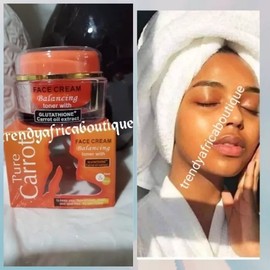 Pure Carrot Balancing Toner With Glutathion & Carrot Face Cream X 1 Super GOOD馃憣
