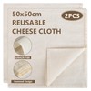 MOXYOY 2 Pcs Hemmed Cheese Cloths for Straining Reusable,50 *