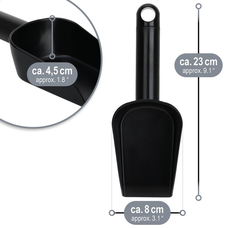 COM-FOUR® 2X Feed Scoop for portioning Animal Feed – Plastic