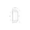 Crassus Gummiadapter CGA, EPDM, 1 Stück, 73 mm auf 50