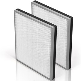 [2 Packs] HE400 Filter Replacements Compatible with Shark air purifier 4 Smart True HEPA Air Cleaner for Home, H13 HEPA, Honey-comb Carbon HEPA Pre-Filter