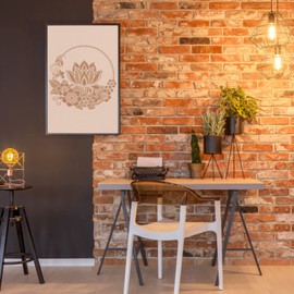 MWOOT 4 Pcs Large Mandala Stencils Set, Reusable DIY Drawing Painting Template for Tile Wall Art Design, Flower Shapes Scale Stencils Supply for Painting on Wood Canvas Floor Diary Decoration(30x30CM)