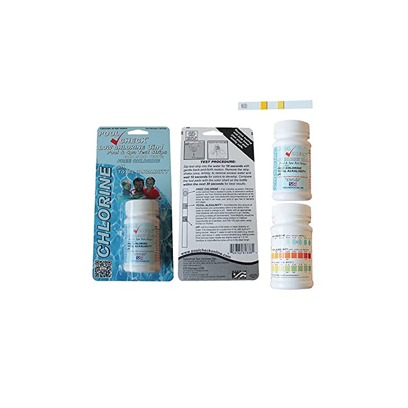 Easy Chlorine Checker, Includes 50 Reagents, Can Measure 0.1 ppm,