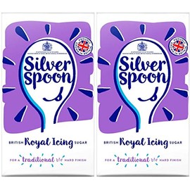 British Sugar Silver Spoon Royal Icing Sugar 500g, Pack of 2