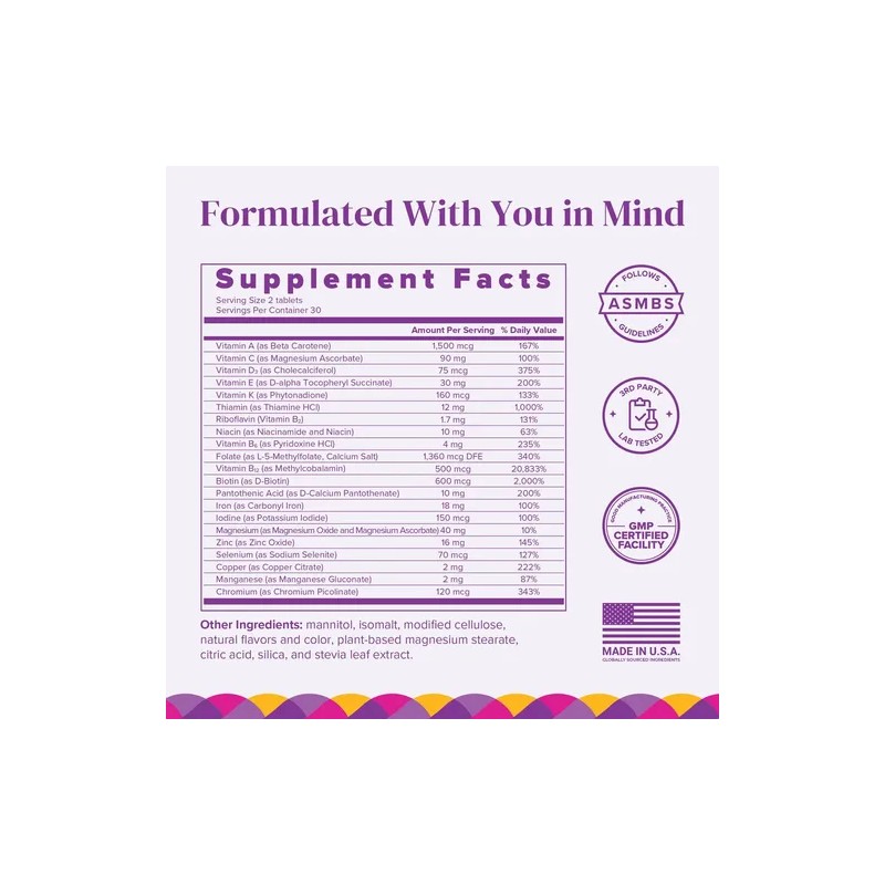 Barimelts Multivitamínico Bariátrico Mujer 60 Tabletas
