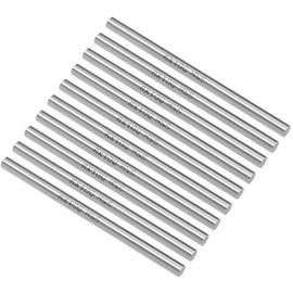 sourcing map Round Steel Rod, 6mm HSS Lathe Bar Stock Tool 100mm Long, for Shaft Gear Drill Lathes Boring Machine Turning Miniature Axle, Cylindrical Pin DIY Craft Tool, 10pcs
