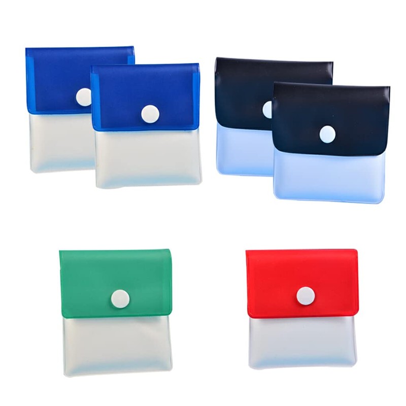 siduytin 6 Pieces Portable Pocket Ashtray Pouch Fireproof Reusable Purse