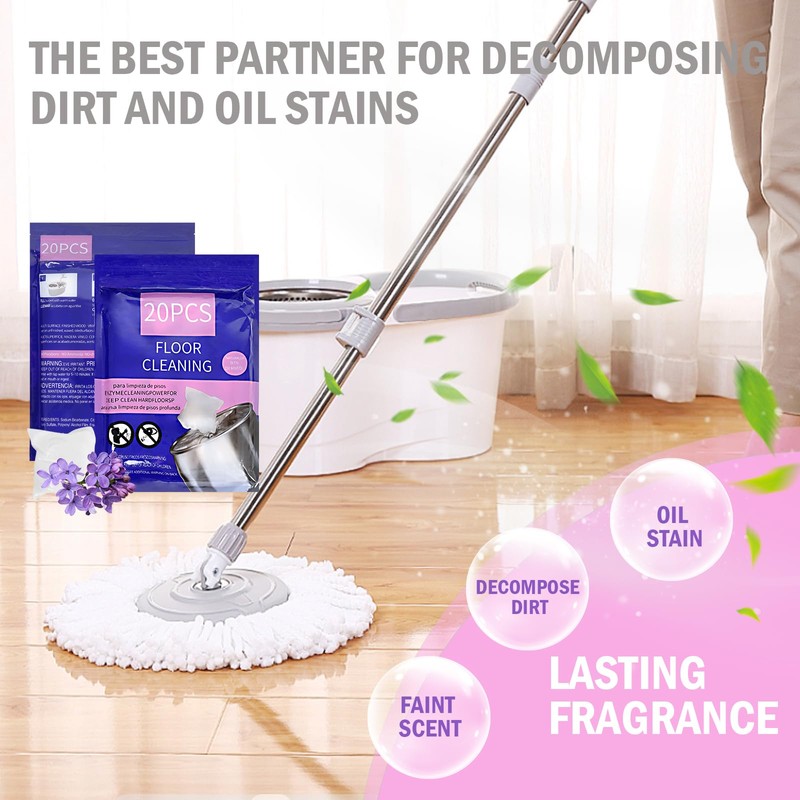 QPBAE-M Hard Floor Cleaner, Lavender Fresh Scent, 20 count (1