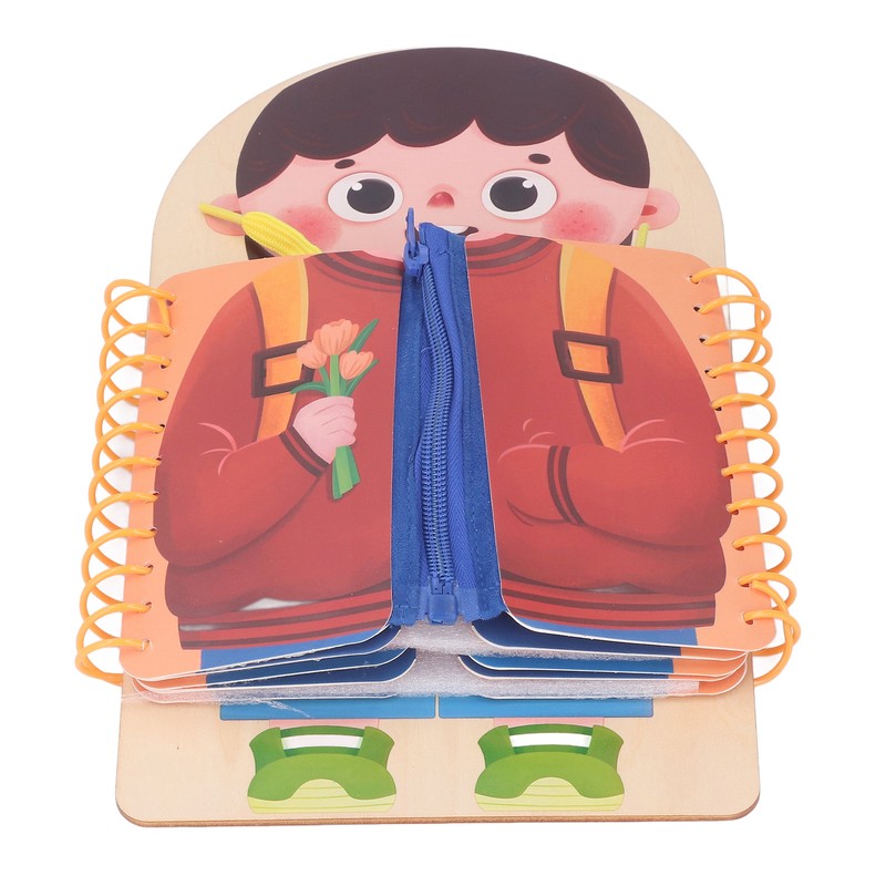 Learning to Dress Board Wooden Early Learning Basic Life Skills