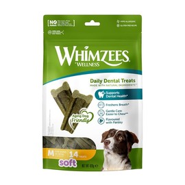 Whimzees Natural Daily Dental Treats Soft for Medium Dogs (12 - 18kg) X 14