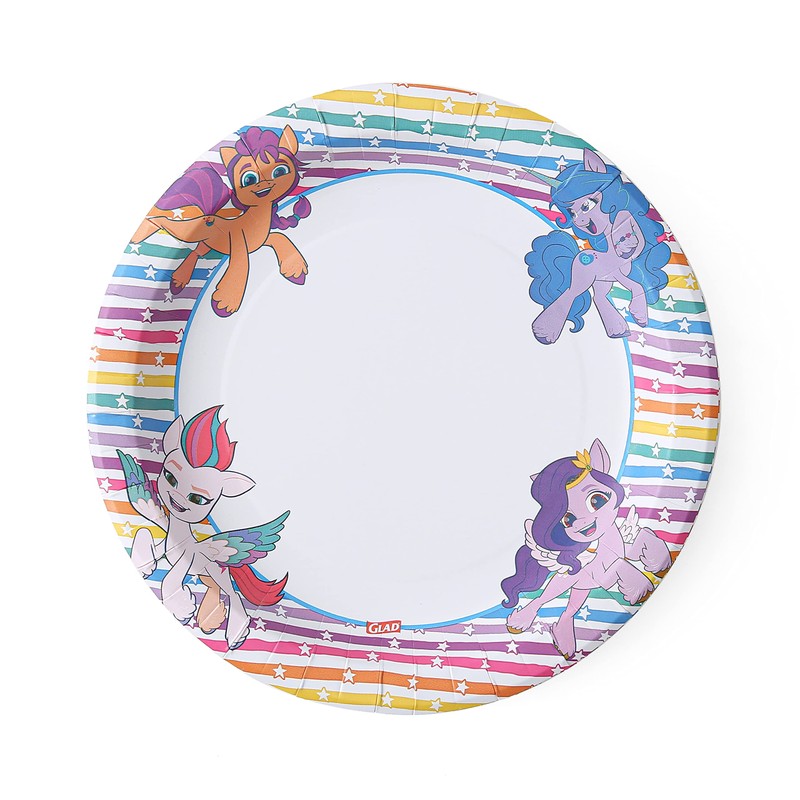 Glad MLP Pony Stripes Mesa, 10 pulgadas - 20 unidades,