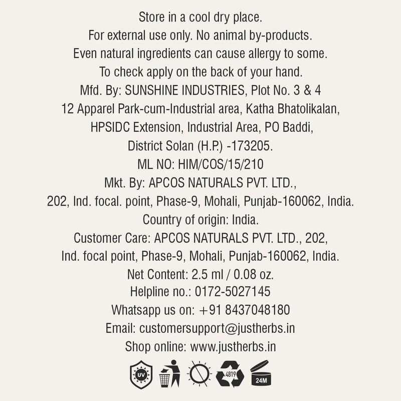 Just Herbs Eyeliner Waterproof and Smudge Proof, Long Lasting Eyeliners