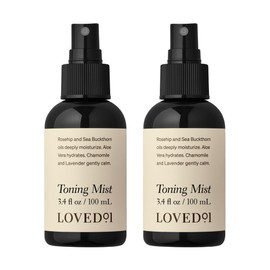 Loved01 Face & Body Toning Mist, John Legend Skincare, Hydrating & Cleansing Serum, Moisturizing Spray, Alcohol-Free, Formulated with Witch Hazel & Aloe Vera, 2-Pack (3.4 oz Each)