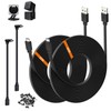 2-Pack 20ft Power Extension Cable Compatible with Wyze Cam v4,Wyze