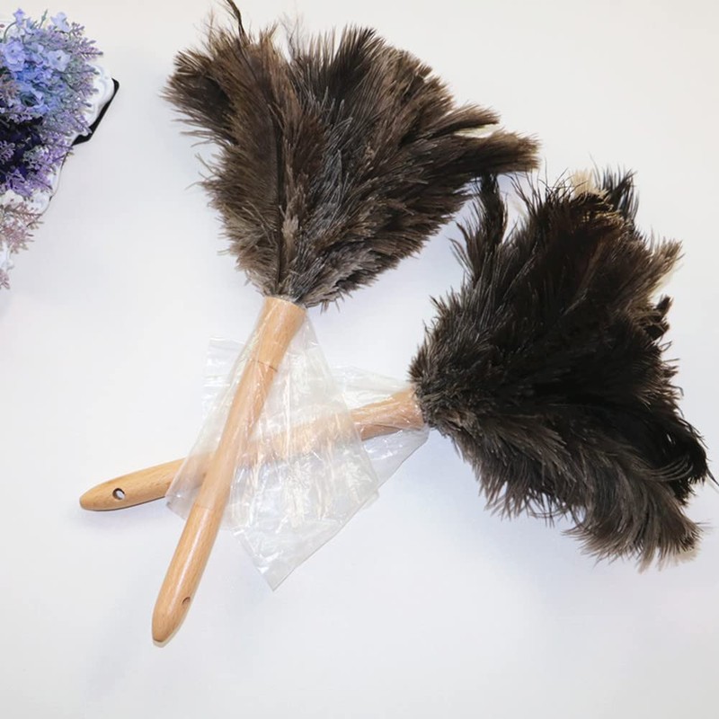 Ostrich Feather Duster for Cleaning Feathers Fluffy Natural Real Ostrich