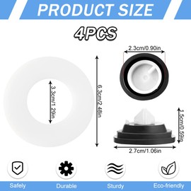 DOKRIN Cisterns, 4-piece water valve, sealing membrane, drain valve, floor water stop, rubber pad, toilet water tank, water valve