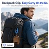 Anti Pickpocket Zipper Lock for Backpacks, 3-Shaped Dual Spring Carabiner