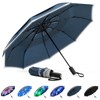 G4Free 42 Inch Windproof Folding Umbrella for Rain & Sun,