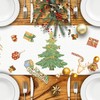 Aitsit Christmas Table Runner, 40 x 180 cm, Washable, Winter