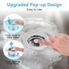Kitchen Sink Drain Strainer, Pop-up Sink Stopper, 3-in-1 Universal Sink