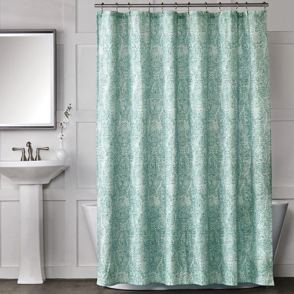 Sonoma Goods For Life® Printed Medallion Fabric Shower Curtain Color-Smoke