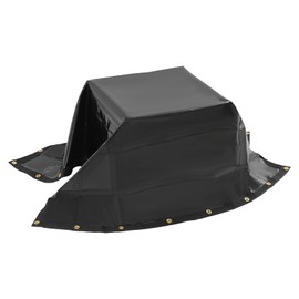 Waterproof Cargo Net, 63" x 56.7", Heavy Duty Truck Cargo Tarpaulin, Load-Bearing Capacity 700lbs,4 Adjustable Straps with Hooks, Truck Bed Cover for Trailer, Pickup, Boat, Jeep, SUV,w/Storage Bag