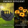 2/4 Solar Flower Lights Replacement Top Solar Panel Lantern Lid