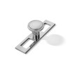 khtumeware 5 Pack 1-1/4 Inch Brushed Nickel Cabinet Knobs Backplate