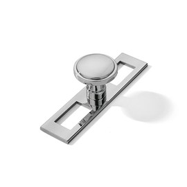 khtumeware 5 Pack 1-1/4 Inch Brushed Nickel Cabinet Knobs Backplate with Base Plate Zinc Kitchen Cabinet Handles Drawer Pulls Cabinet Hardware.